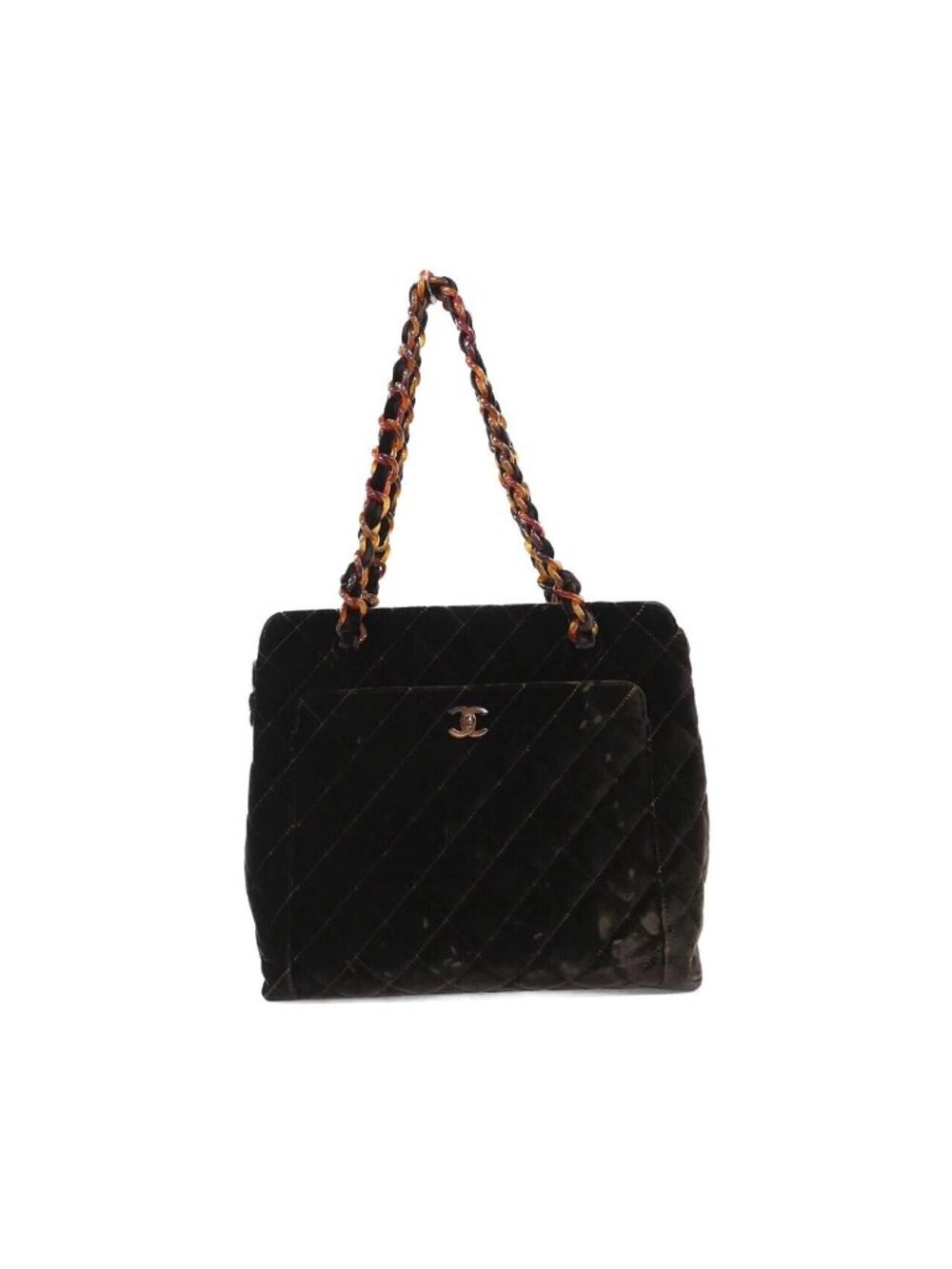 Chanel Vintage Bag Handbag Brown